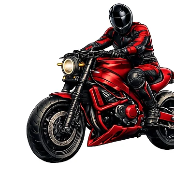 Artwork thumbnail, Red Bike Rider by StudioLonginus