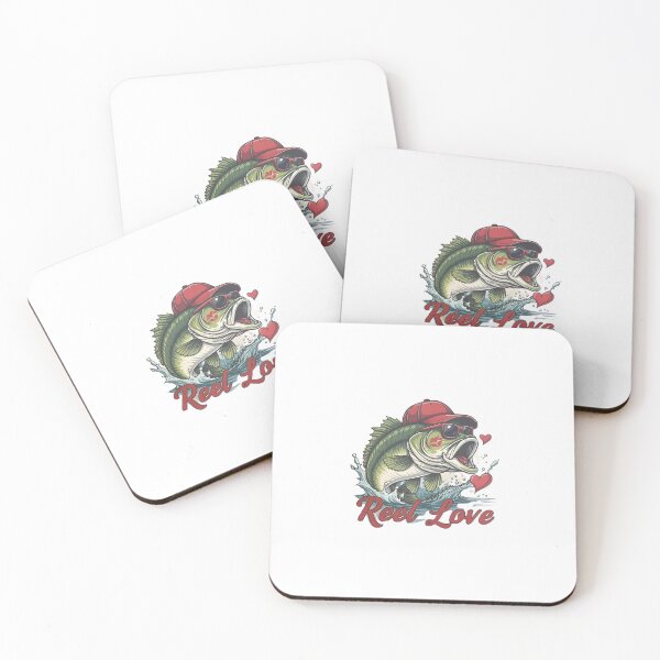 Item preview, Reel Love Fishing Illustration — Vintage Style Angler Pun for Fishing Lovers designed and sold by Colorful-Garden.