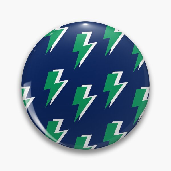Item preview, Green Lightning on Blue Background  designed and sold by OneThreeSix.