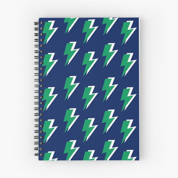 Item preview, Green Lightning on Blue Background  designed and sold by OneThreeSix.