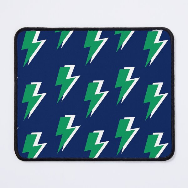Item preview, Green Lightning on Blue Background  designed and sold by OneThreeSix.