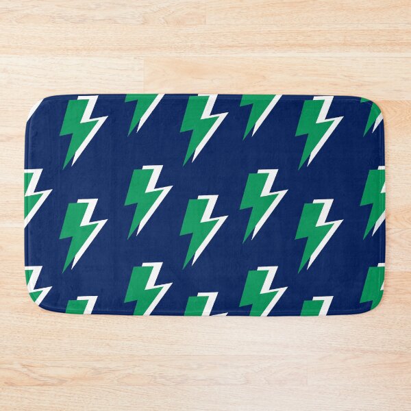 Item preview, Green Lightning on Blue Background  designed and sold by OneThreeSix.