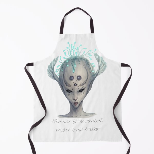 Item preview, Weird Ages Better – Surreal Cosmic Alien with Quote designed and sold by AnyasCrafts.