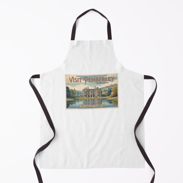 Item preview, Visit Pemberley Derbyshire Retro Travel Poster Horizontal designed and sold by Fenay Designs.