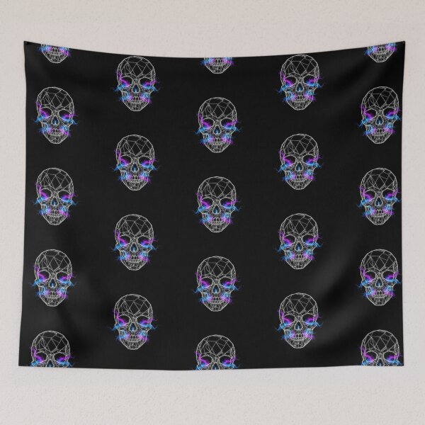 Item preview, Geometric Cosmic Skull - Epic Neon Style designed and sold by LaNadaYFundante.