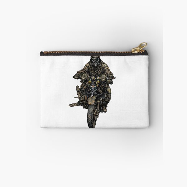 Item preview, post-apocalyptic dystopian motorcycle rider designed and sold by StudioLonginus.