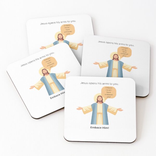 Item preview, Jesus opens his arms to you. Embrace him! designed and sold by Creative Cardinal Studios.