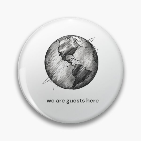 Item preview, We Are Guests Here – Minimal Earth Illustration for T-Shirts & Hoodies designed and sold by KindByNature.
