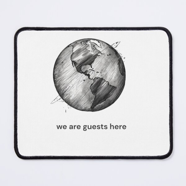 Item preview, We Are Guests Here – Minimal Earth Illustration for T-Shirts & Hoodies designed and sold by KindByNature.