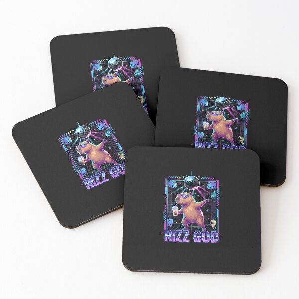 Item preview, Rizz God Capybara Low Poly Disco Party Graphic designed and sold by Fenay Designs.