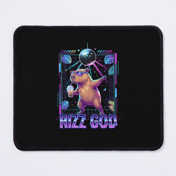 Item preview, Rizz God Capybara Low Poly Disco Party Graphic designed and sold by Fenay Designs.
