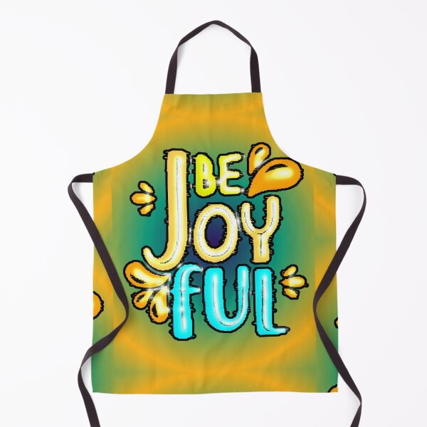 Item preview, Be Joyful – Positive Design with Creative Lettering and Yellow and Blue Background designed and sold by AstronautMerch.