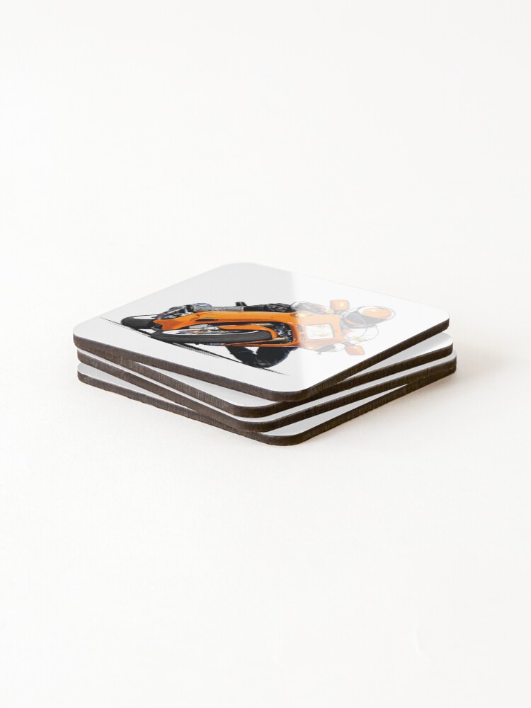 Thumbnail 4 of 5, Coasters (Set of 4), Bike Rider designed and sold by StudioLonginus.