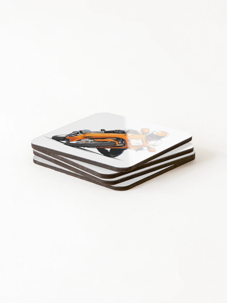 Thumbnail 4 of 5, Coasters (Set of 4), Bike Rider designed and sold by StudioLonginus.