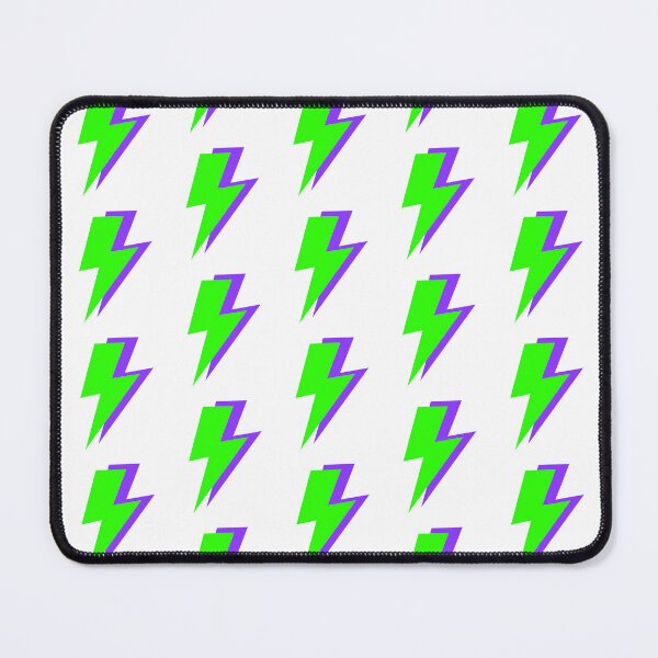Item preview, Green and Purple Lightning Bolts designed and sold by OneThreeSix.