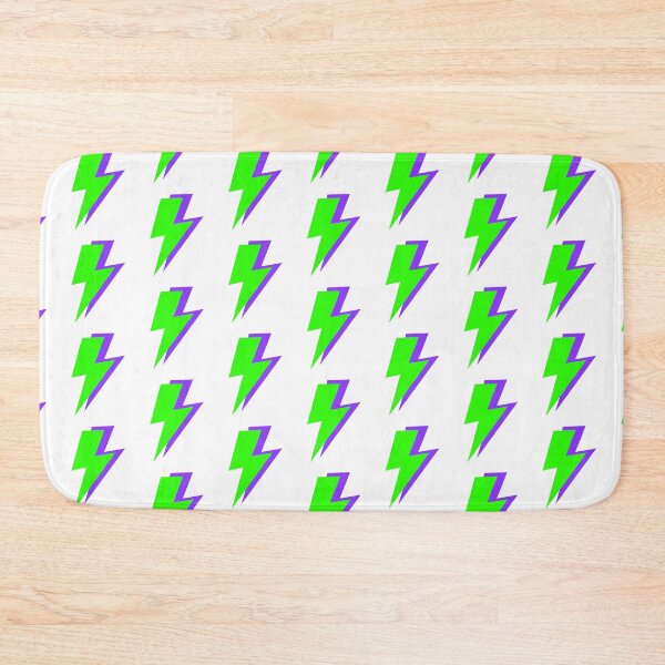 Item preview, Green and Purple Lightning Bolts designed and sold by OneThreeSix.