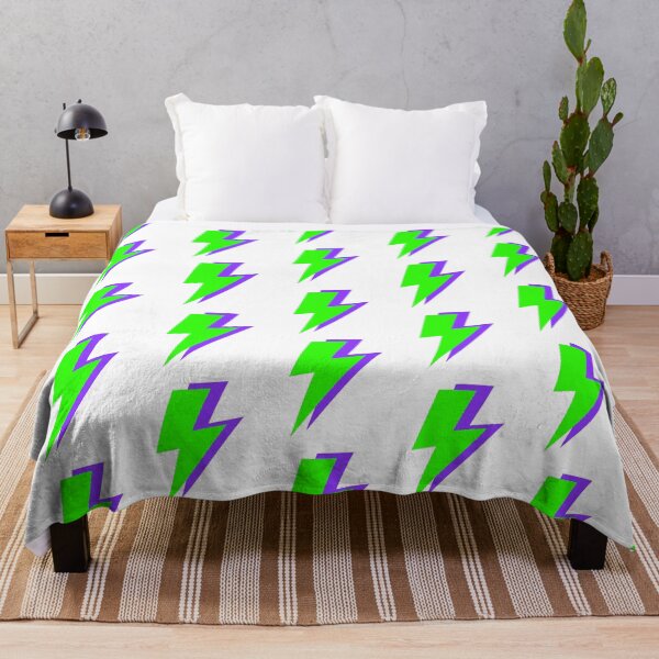 Item preview, Green and Purple Lightning Bolts designed and sold by OneThreeSix.