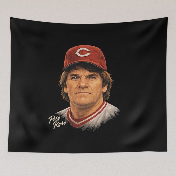 Item preview, Pete Rose Classic Baseball Art designed and sold by TheArtOfCar.