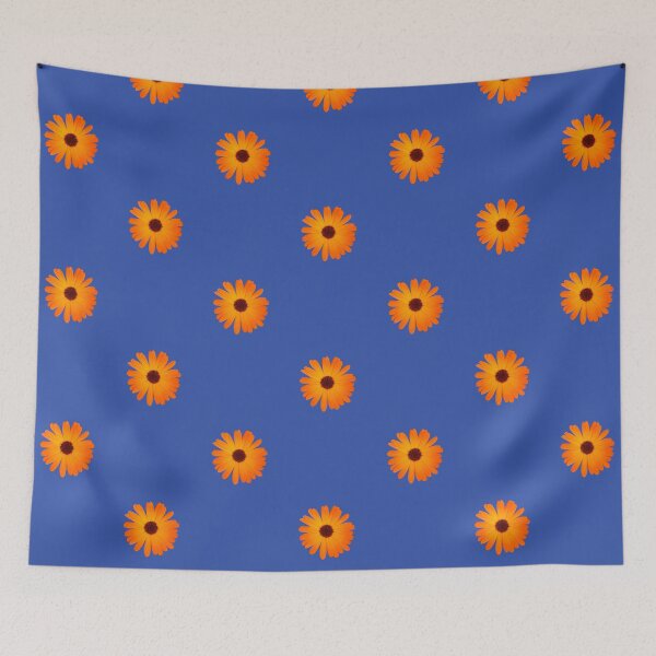 Item preview, Bright orange calendula flower designed and sold by Enerjetal.
