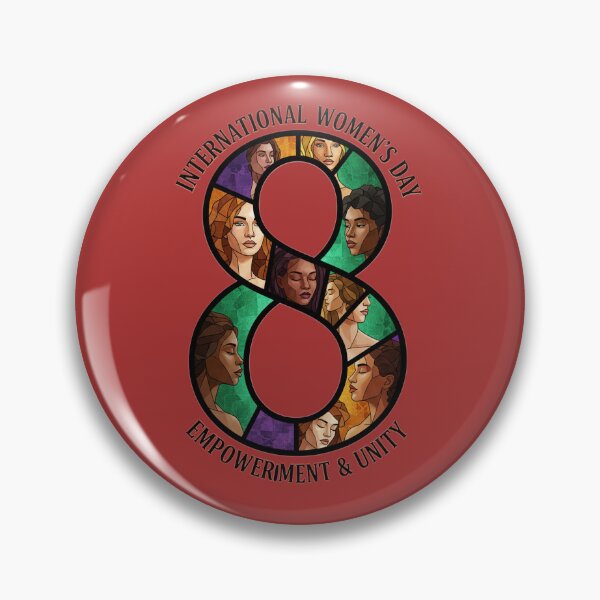 Item preview, International Women's Day 8 Empowerment & Unity – Diverse Faces Mosaic designed and sold by InkWeaveShop.