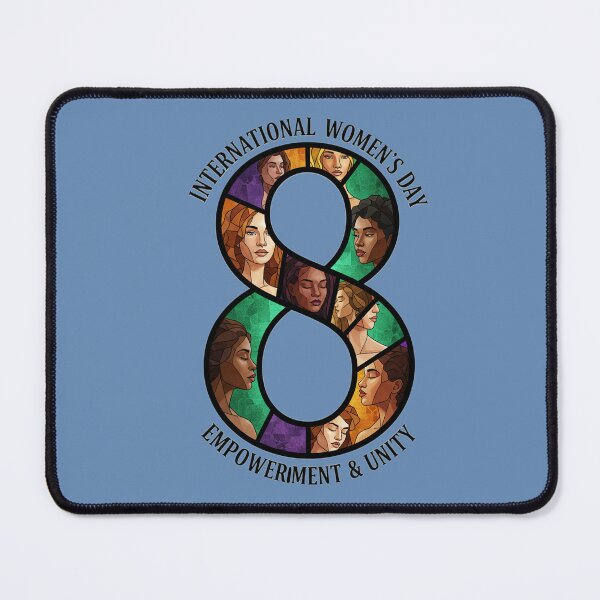 Item preview, International Women's Day 8 Empowerment & Unity – Diverse Faces Mosaic designed and sold by InkWeaveShop.
