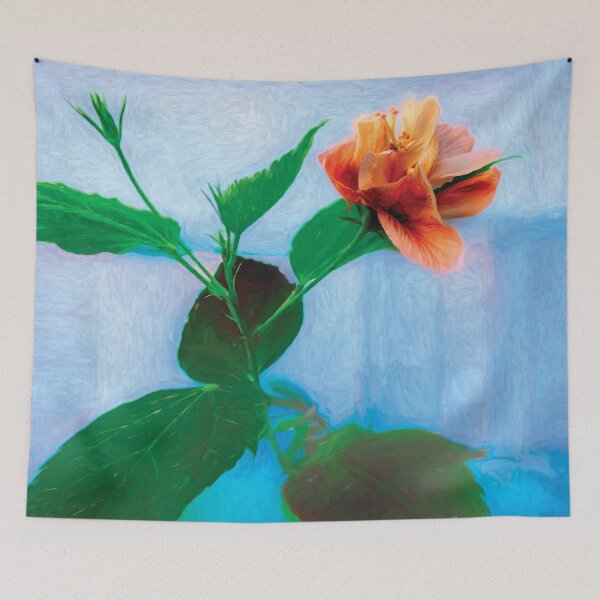 Item preview, Peachy Hibiscus Painterly designed and sold by Kay Brewer.