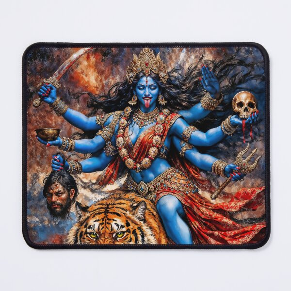 Item preview, Kali Goddess Riding Tiger designed and sold by AliceWhiteDF.