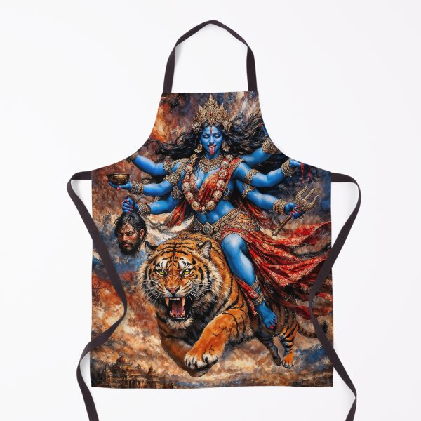 Item preview, Kali Goddess Riding Tiger designed and sold by AliceWhiteDF.