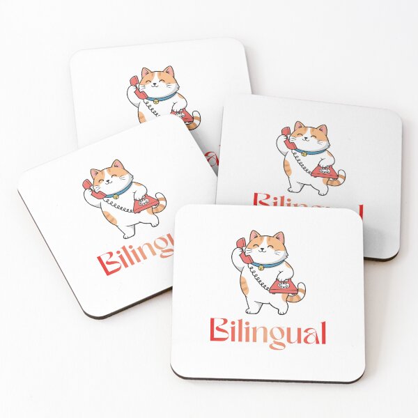 Item preview, Funny Bilingual Cat Design – Meow & Human Language designed and sold by GOTCHO1.