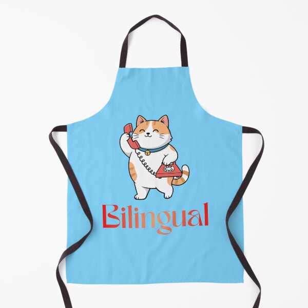 Item preview, Funny Bilingual Cat Design – Meow & Human Language designed and sold by GOTCHO1.