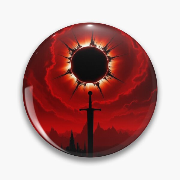 Item preview, Eternal Eclipse: The Lone Sword – Dark Fantasy Art designed and sold by ELmestka.