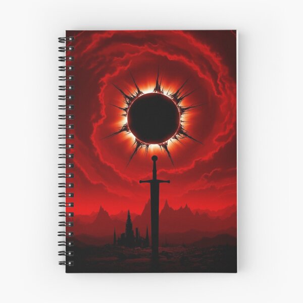 Item preview, Eternal Eclipse: The Lone Sword – Dark Fantasy Art designed and sold by ELmestka.