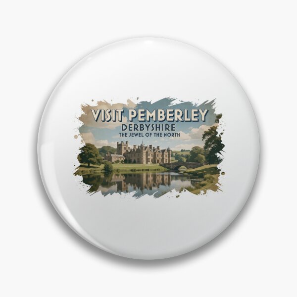 Item preview, Visit Pemberley Derbyshire Watercolor Painting Art designed and sold by Fenay Designs.