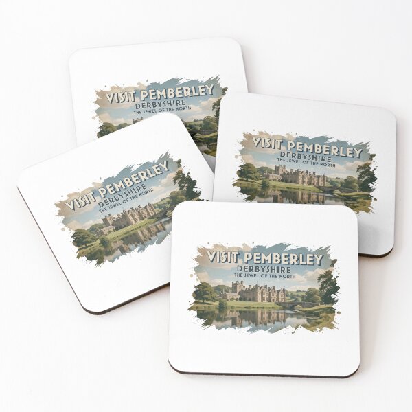 Item preview, Visit Pemberley Derbyshire Watercolor Painting Art designed and sold by Fenay Designs.