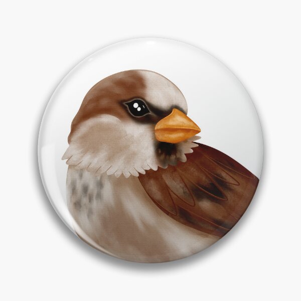 Item preview, Watercolor brown cute bird designed and sold by ArtTinulyaOk.