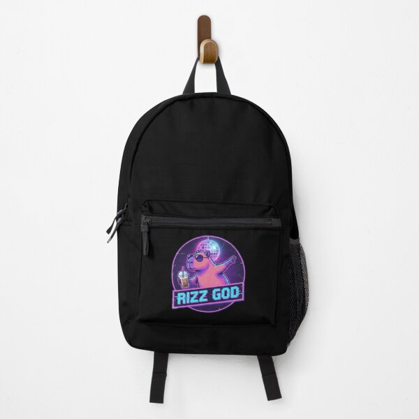 Item preview, Rizz God Capybara Glitch Pixel Art Disco designed and sold by Fenay Designs.