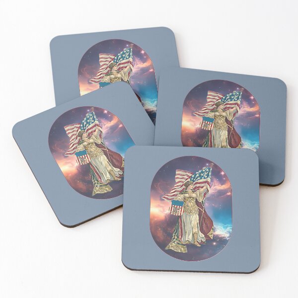 Item preview, Lady Columbia Watching Over America designed and sold by MugsAndDuds.