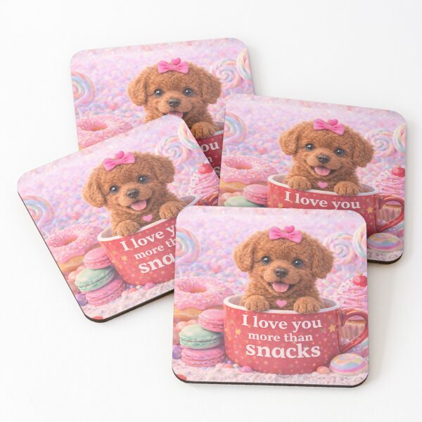 Item preview, Poodle Puppy Loves Snacks designed and sold by GivingJoy.