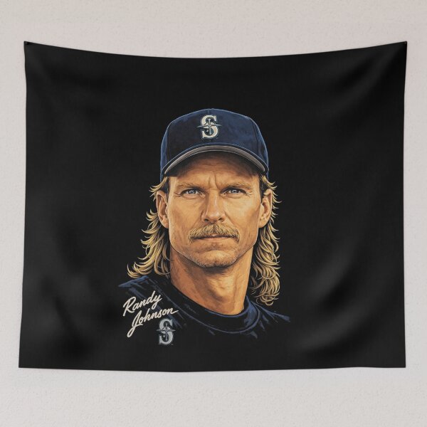 Item preview, Randy Johnson Classic Seattle Mariners Baseball Art designed and sold by TheArtOfCar.