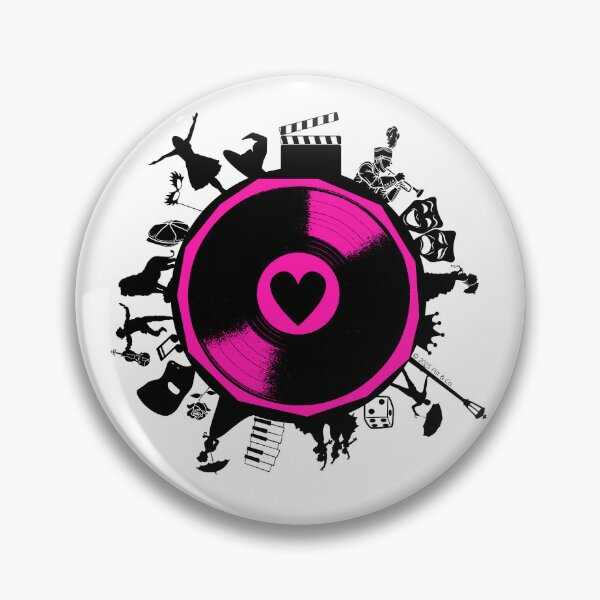Item preview, I Heart Musicals Retro Broadway Edition - Hot Pink designed and sold by Flit & Co..