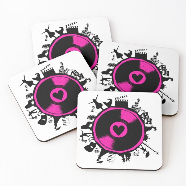 Item preview, I Heart Musicals Retro Broadway Edition - Hot Pink designed and sold by Flit & Co..