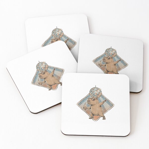 Item preview, Dabbing Capybara Disco Party Funny Drinking Animal designed and sold by Fenay Designs.