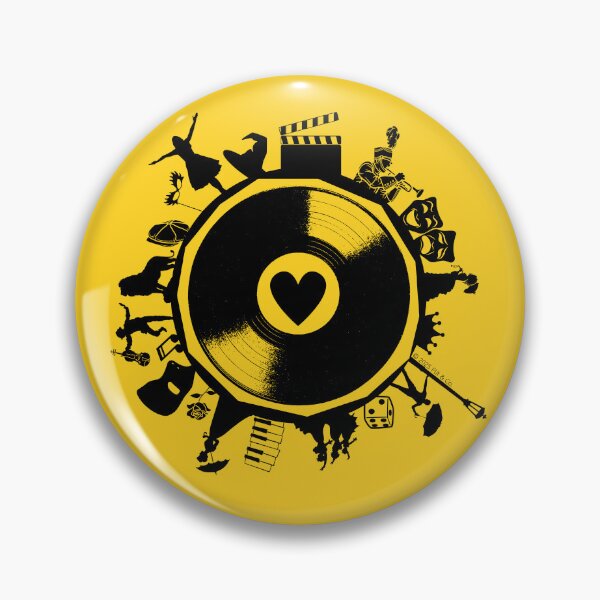 Item preview, I Heart Musicals Retro Broadway Edition - Yellow designed and sold by Flit & Co..
