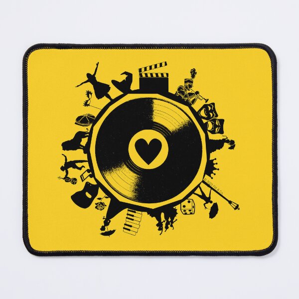 Item preview, I Heart Musicals Retro Broadway Edition - Yellow designed and sold by Flit & Co..