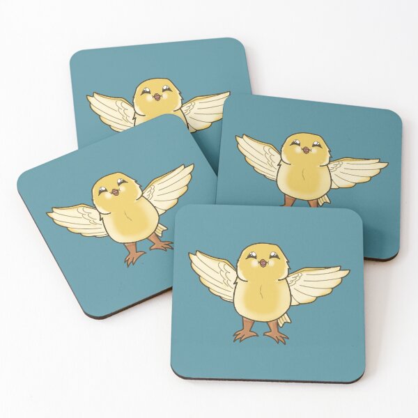 Item preview, Tiny Canary With Open Wings designed and sold by elizasunnycolor.
