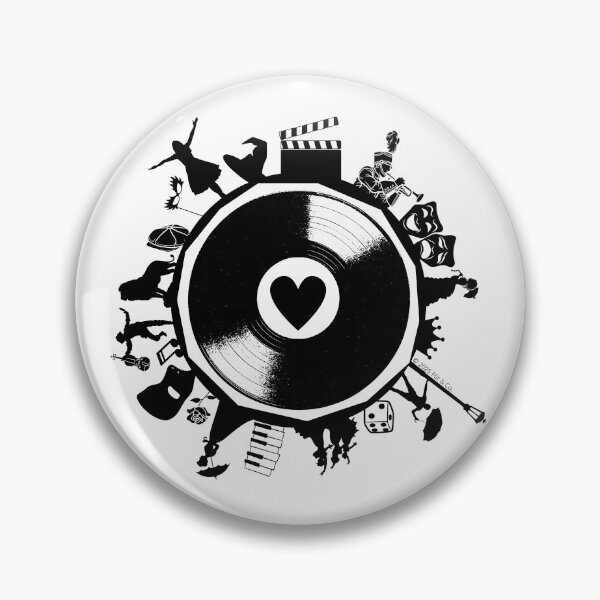 Item preview, I Heart Musicals Retro Broadway Edition - Black/White designed and sold by Flit & Co..