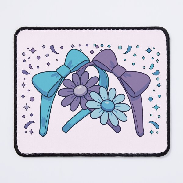 Artikelvorschau, Kawaii-Blumen und Haaraccessoires in Blau/Lila entworfen und verkauft von CowlyCryptik.