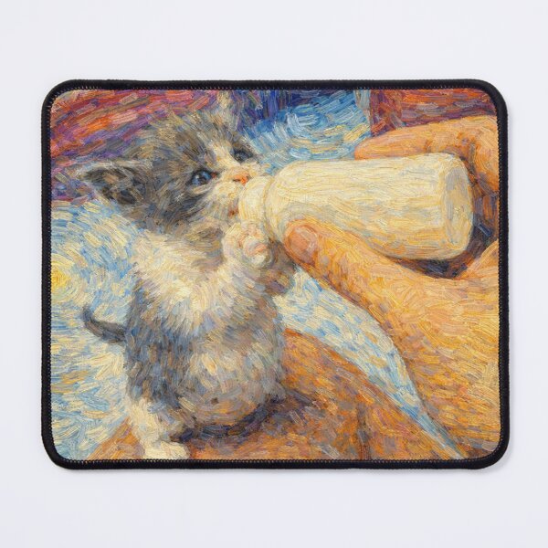 Item preview, Feeding Time – Tender Kitten Moment designed and sold by The Painted Paws.