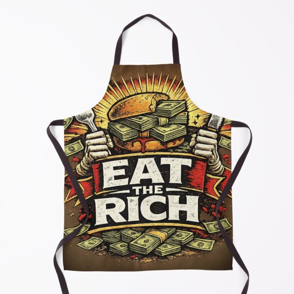 Item preview, Eat the Rich – Anti-Corporate Protest Illustration Design designed and sold by SolidarityHQ.