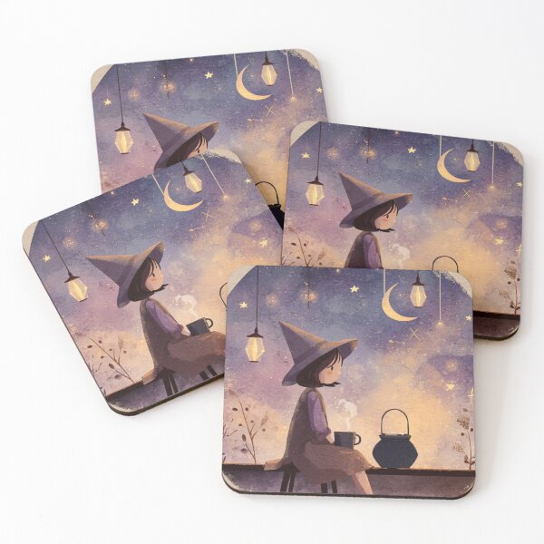 Item preview, Cozy Witchy Goodnight Charm designed and sold by WhimsyWink.